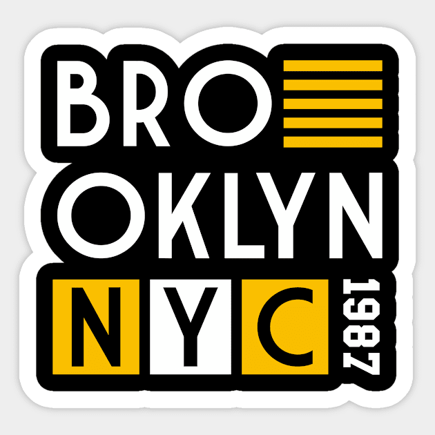 brooklyn nyc 1987 Sticker by Tekate